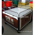 The best price of Beautiful Steel Coffee Color Supermarket Promotion/Discount Table/Rack